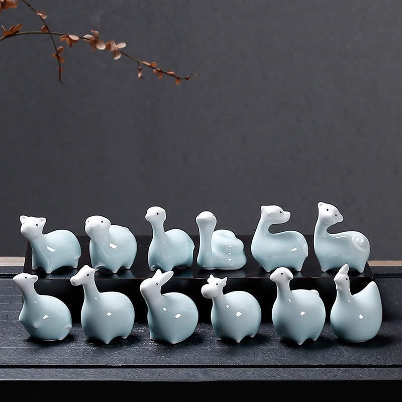 Buddha Stones con diseño del zodíaco chino, cerámica, té, mascota, decoración del hogar - image 18