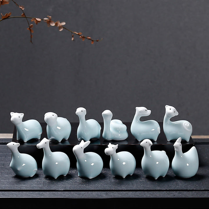 Buddha Stones con diseño del zodíaco chino, cerámica, té, mascota, decoración del hogar - image 18