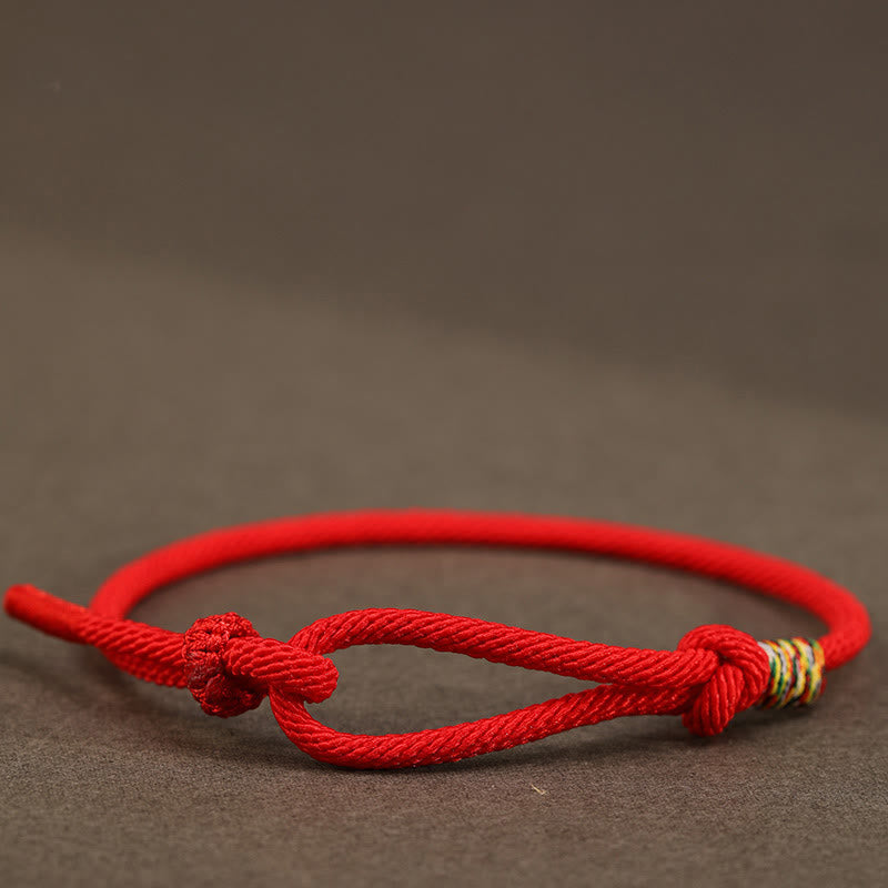 Pulsera de la suerte con monedas de plata de ley 999 y hilo rojo de Buddha Stones en plata de ley 925 - Cuerda roja - Cuerda de colores - 16-17 cm - image 3