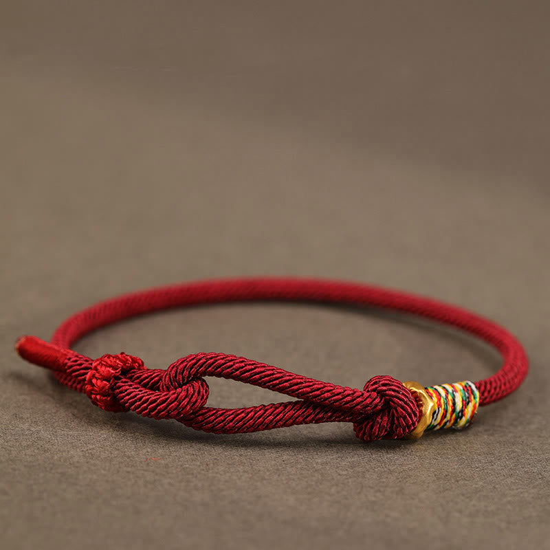 Pulsera de la suerte con monedas de plata de ley 999 y hilo rojo de Buddha Stones en plata de ley 925