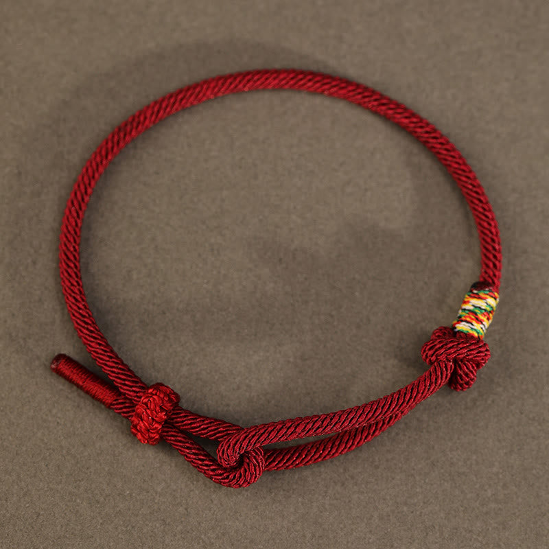 Pulsera de la suerte con monedas de plata de ley 999 y hilo rojo de Buddha Stones en plata de ley 925 - image 1