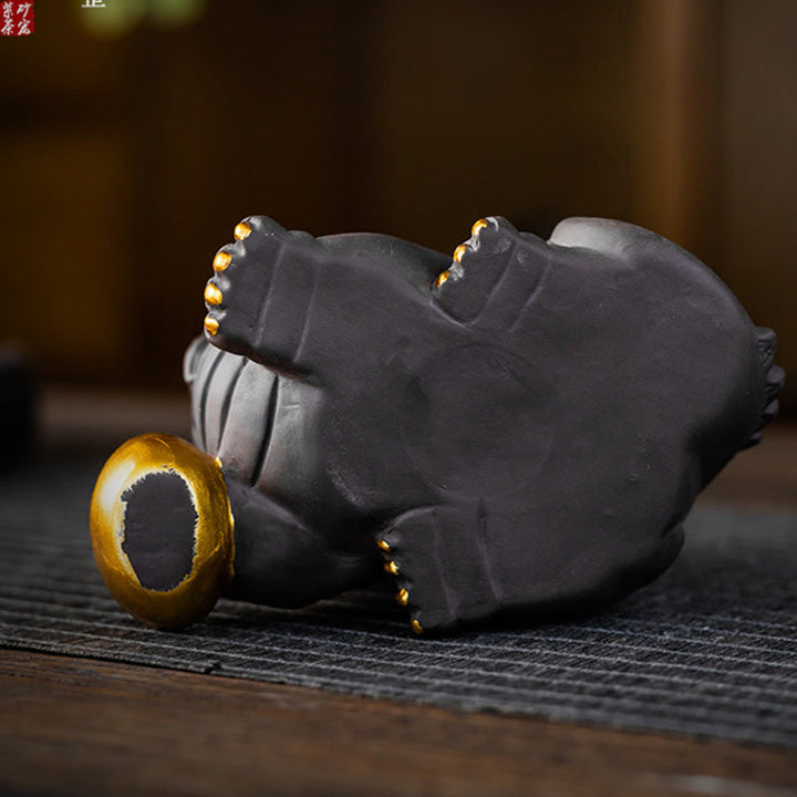 Buddha Stones, PiXiu, para té, mascota, riqueza, decoración del hogar