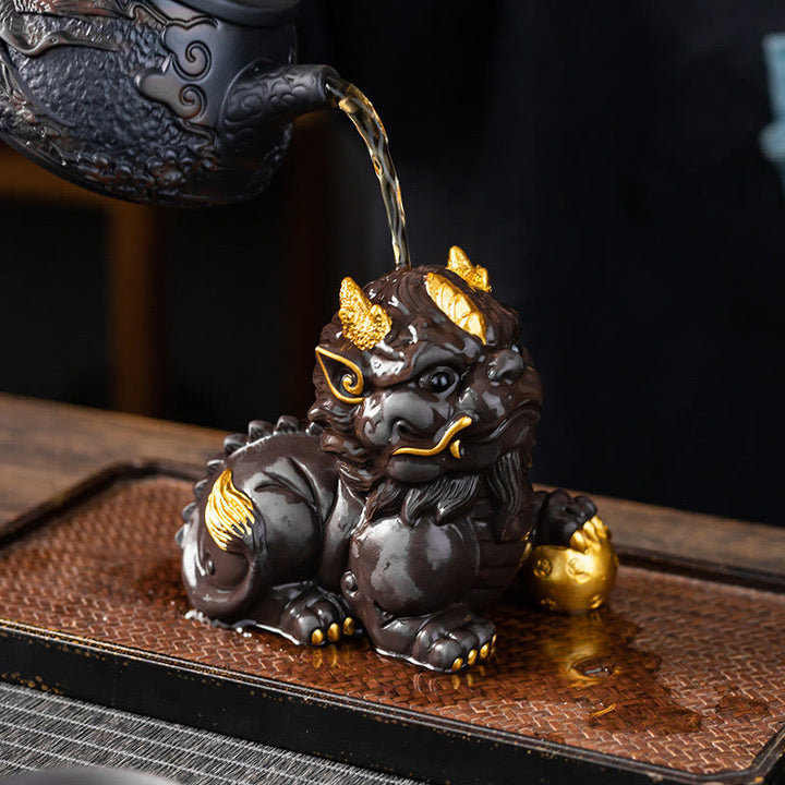 Buddha Stones, PiXiu, para té, mascota, riqueza, decoración del hogar