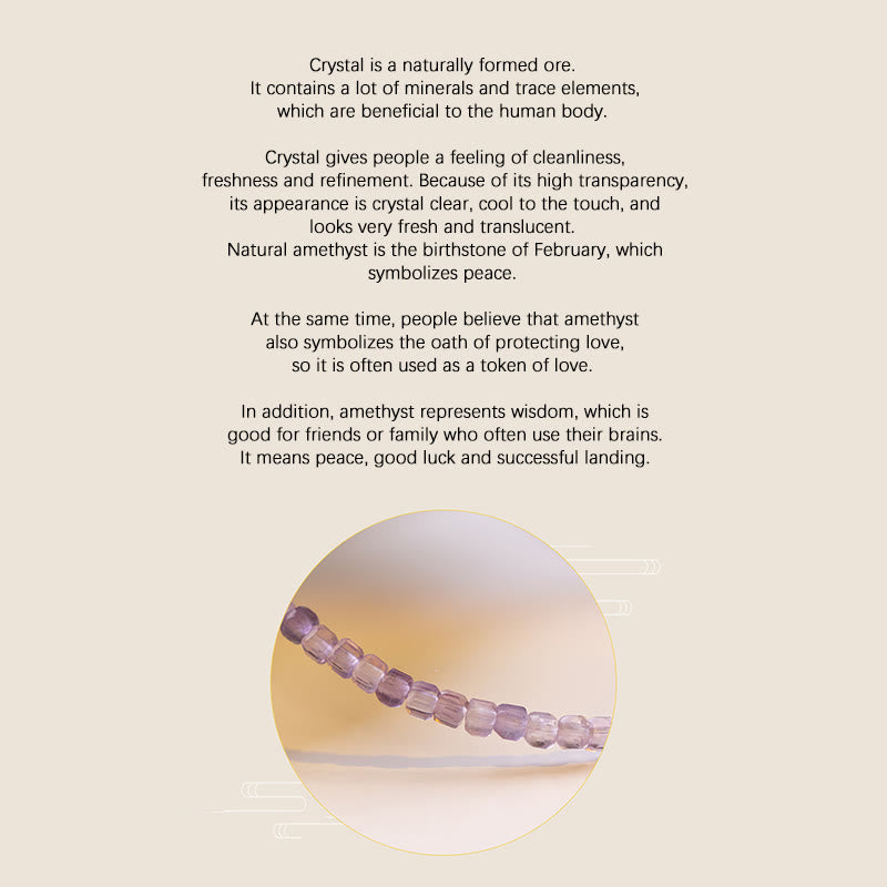Pulsera de paz interior de cobre bañada en oro de 14 k con cuentas ultrafinas de amatista natural de 2,5 mm y Buddha Stones