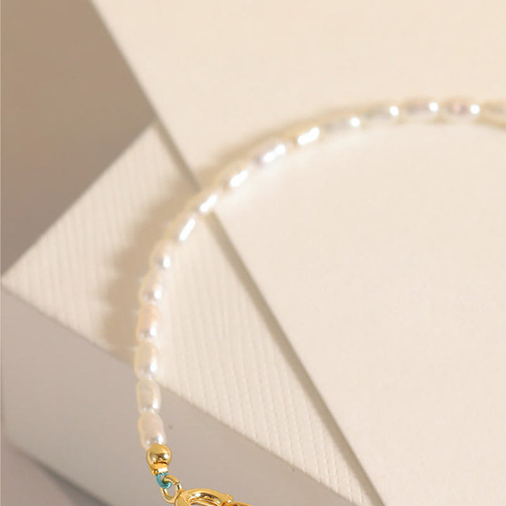 Pulsera de la sabiduría de cobre bañada en oro de 14 k con cuentas ultrafinas de turquesa y Buddha Stones de 2 mm