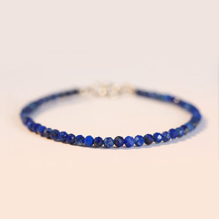 Pulsera de equilibrio con cuentas ultrafinas de lazurita y Buddha Stones