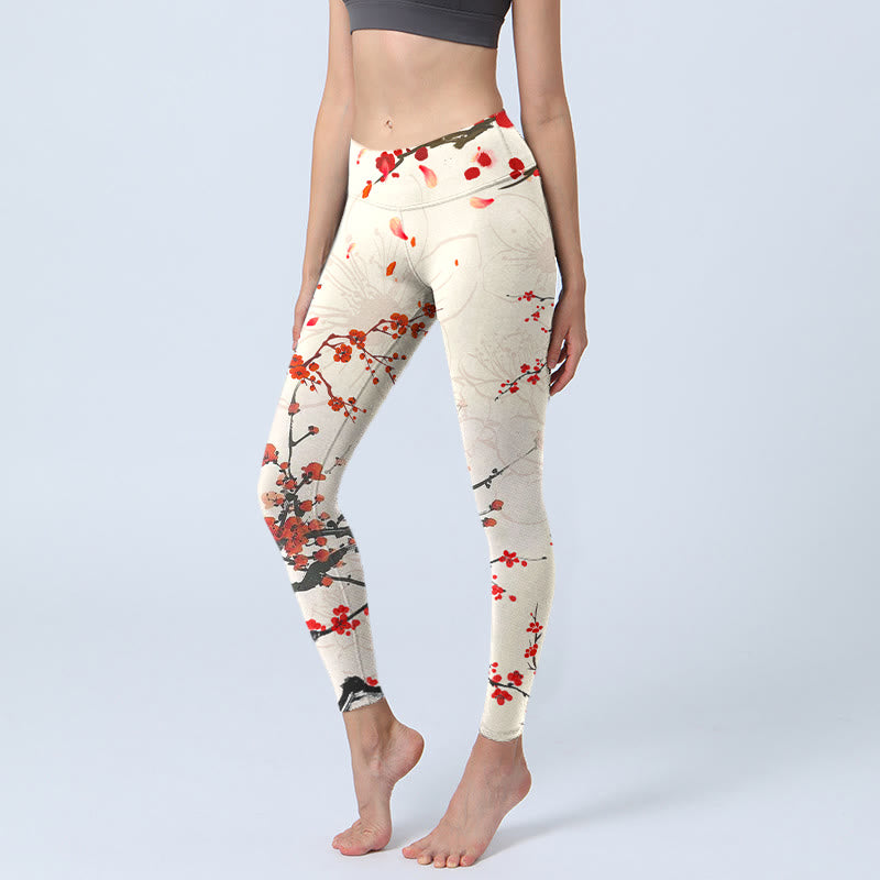Leggings de yoga para mujer con estampado de Buddha Stones - Beige - US18，UK/AU22，EU50 (4XL) - image 1