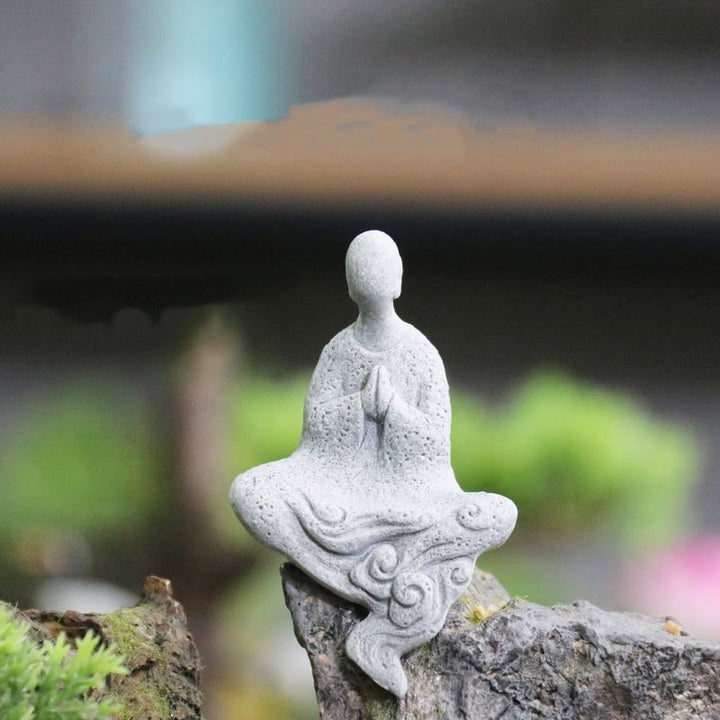 Buddha Stones Meditación Buda Monje Serenidad Decoración del Hogar