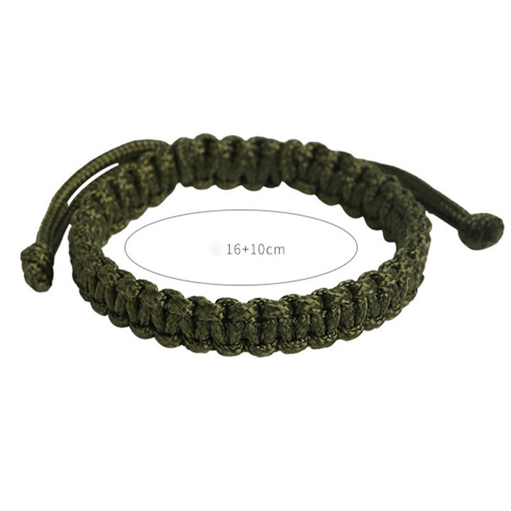 Pulsera trenzada de cuerda de colores hecha a mano con Buddha Stones