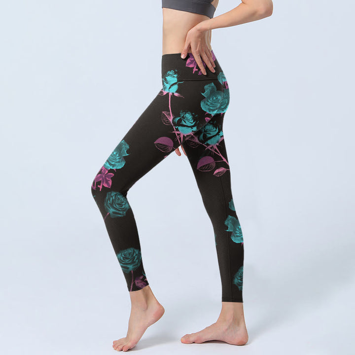 Leggings de yoga para mujer con estampado de Buddha Stones - image 2