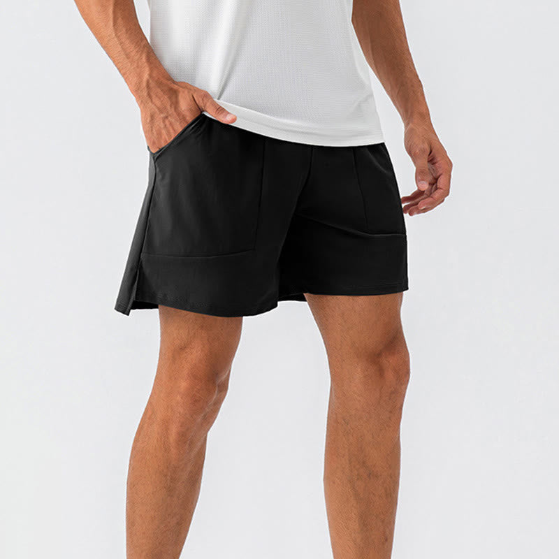 Pantalones cortos deportivos informales de nailon de secado rápido con bolsillos para hombre de Buddha Stones - Negro - US/UK/AU44, UE54 (2XL) - image 24