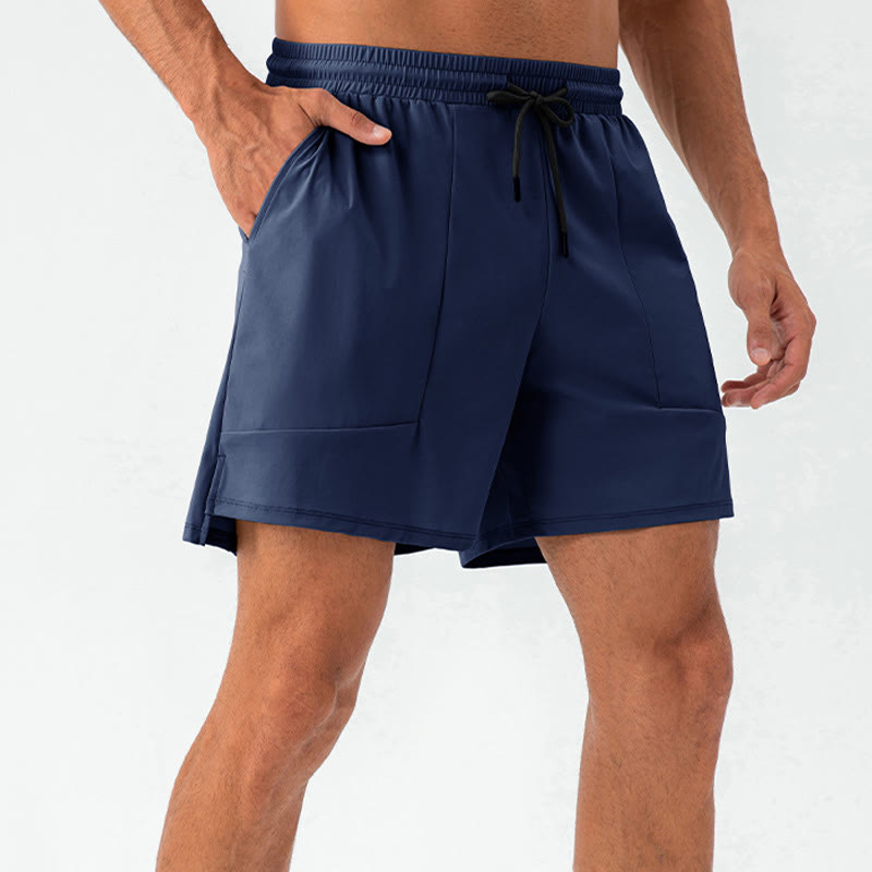 Pantalones cortos deportivos casuales de secado rápido con bolsillos para hombre de Buddha Stones - image 21