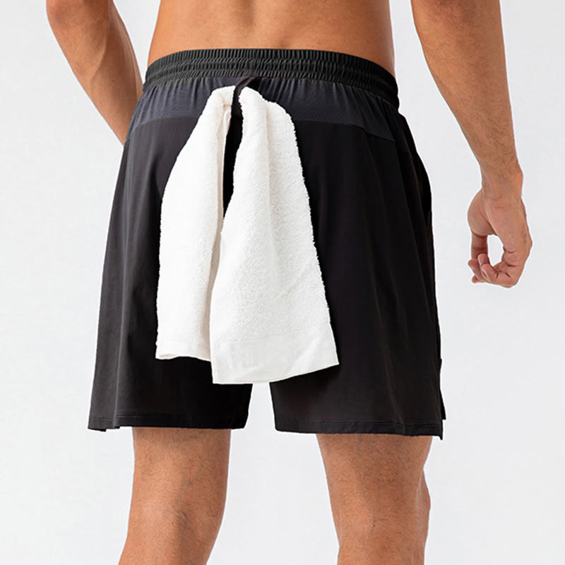 Pantalones cortos deportivos casuales de secado rápido con bolsillos para hombre de Buddha Stones