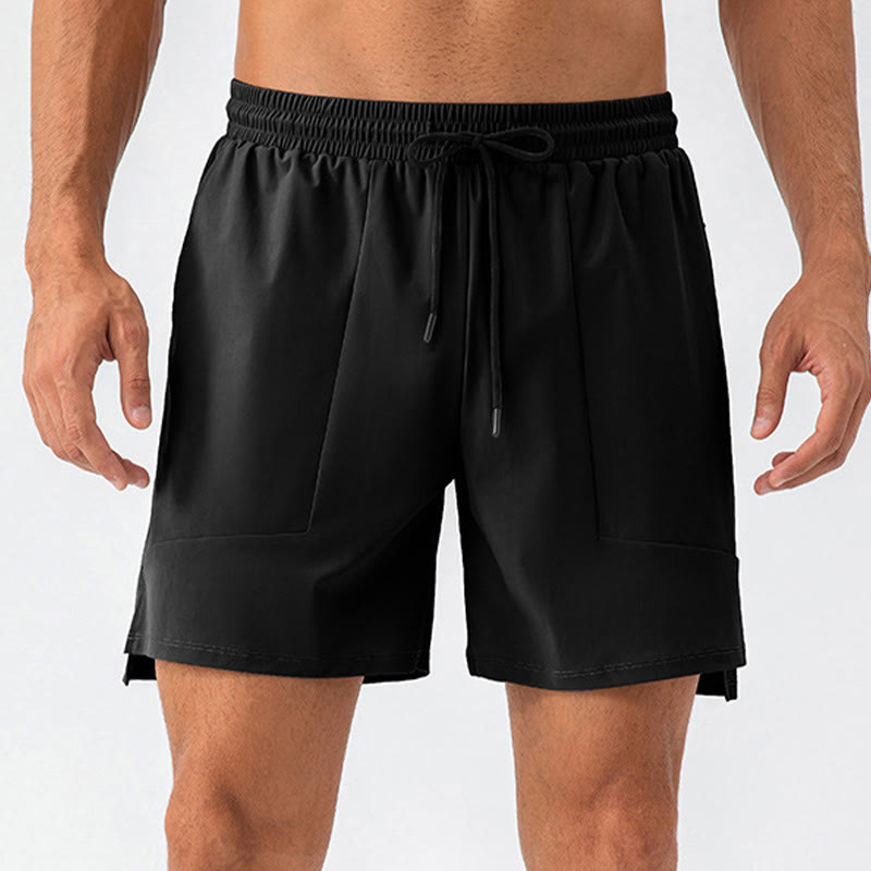 Pantalones cortos deportivos casuales de secado rápido con bolsillos para hombre de Buddha Stones - image 26