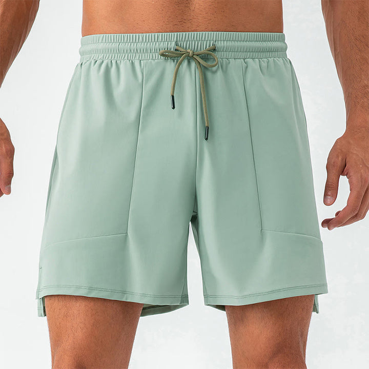Pantalones cortos deportivos informales de nailon de secado rápido con bolsillos para hombre de Buddha Stones - image 8