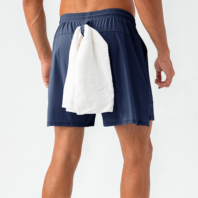 Pantalones cortos deportivos informales de nailon de secado rápido con bolsillos para hombre de Buddha Stones - image 22