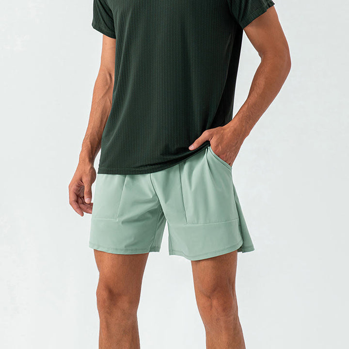 Pantalones cortos deportivos informales de nailon de secado rápido con bolsillos para hombre de Buddha Stones - image 13