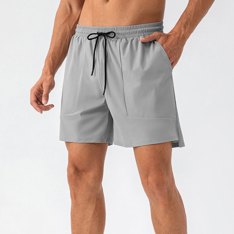 Pantalones cortos deportivos casuales de secado rápido con bolsillos para hombre de Buddha Stones - Plata - US/UK/AU44, UE 54 (2XL) - image 14