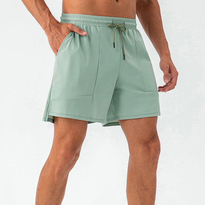 Pantalones cortos deportivos casuales de secado rápido con bolsillos para hombre de Buddha Stones