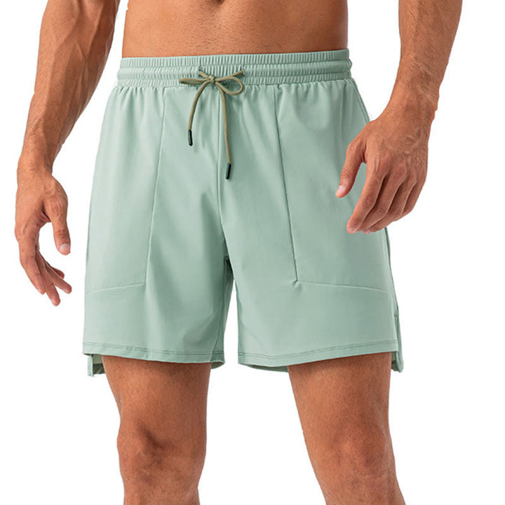 Pantalones cortos deportivos casuales de secado rápido con bolsillos para hombre de Buddha Stones - image 4
