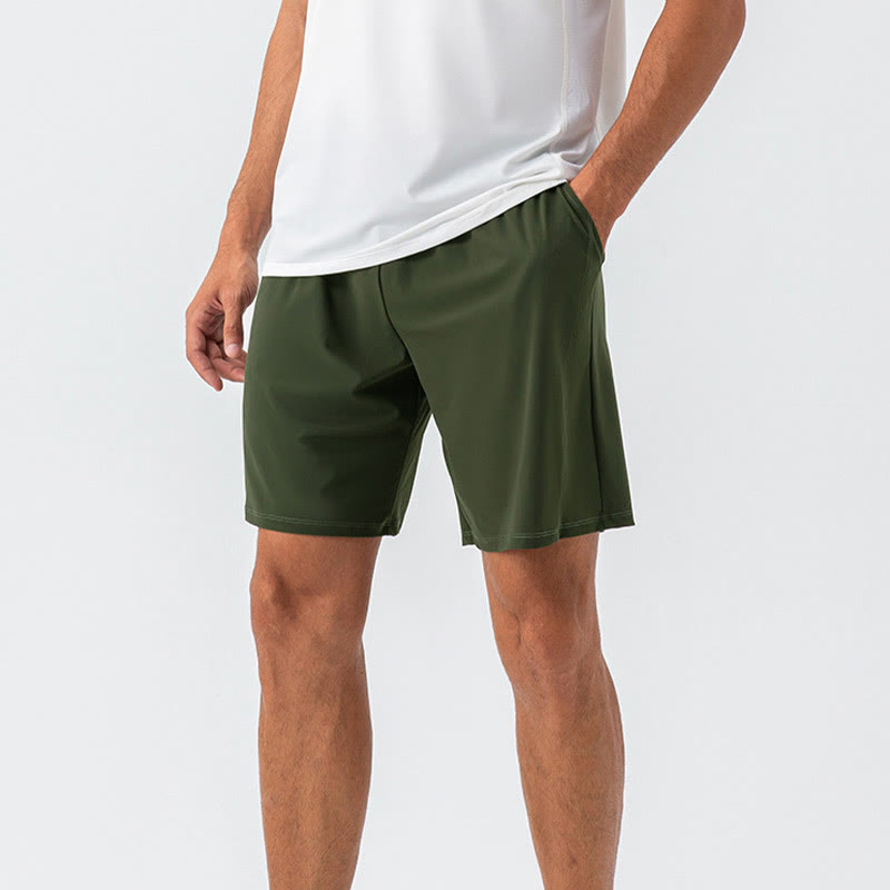 Pantalones cortos deportivos de nailon, sueltos, transpirables y de secado rápido para hombre de Buddha Stones con bolsillos - image 22