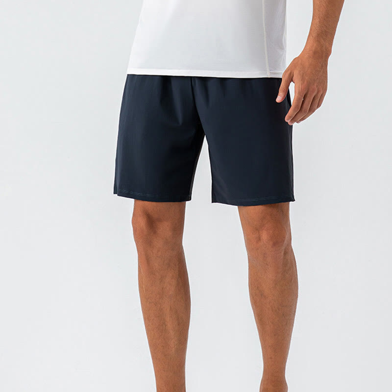 Pantalones cortos deportivos de nailon, sueltos, transpirables y de secado rápido para hombre de Buddha Stones con bolsillos