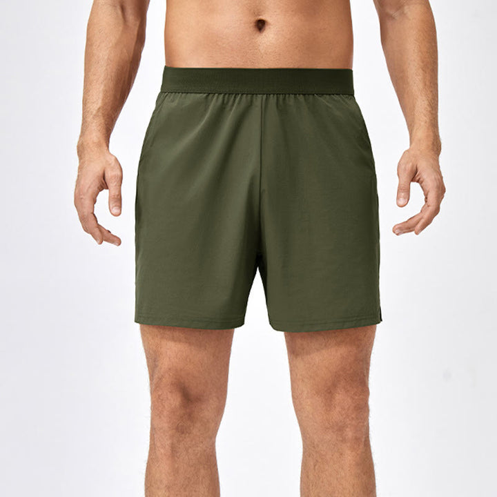 Pantalones cortos deportivos de secado rápido de nailon holgados e informales para hombre de Buddha Stones con bolsillos