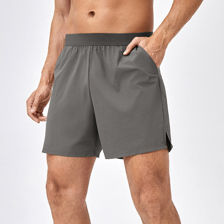 Pantalones cortos deportivos de secado rápido de nailon holgados e informales para hombre de Buddha Stones con bolsillos