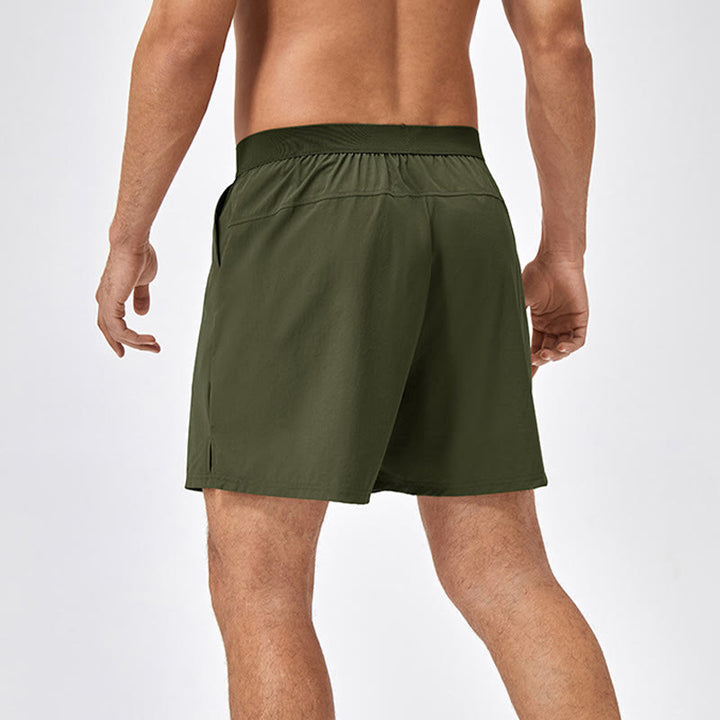 Pantalones cortos deportivos de secado rápido de nailon holgados e informales para hombre de Buddha Stones con bolsillos
