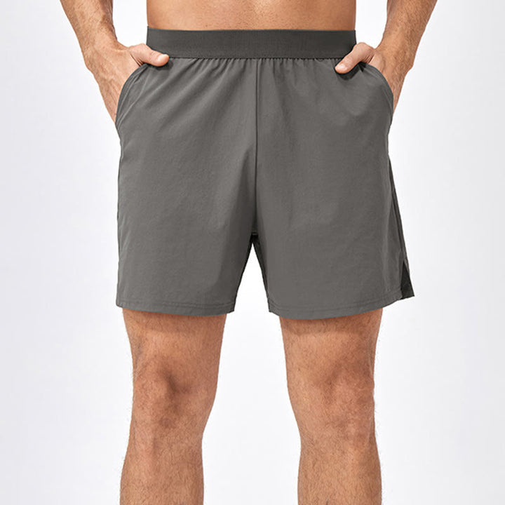 Pantalones cortos deportivos de secado rápido de nailon holgados e informales para hombre de Buddha Stones con bolsillos