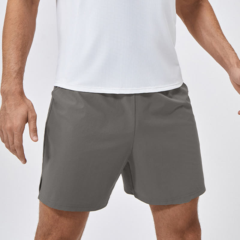 Pantalones cortos deportivos de secado rápido de nailon holgados e informales para hombre de Buddha Stones con bolsillos