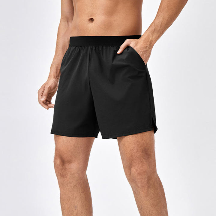 Pantalones cortos deportivos de secado rápido de nailon holgados e informales para hombre de Buddha Stones con bolsillos