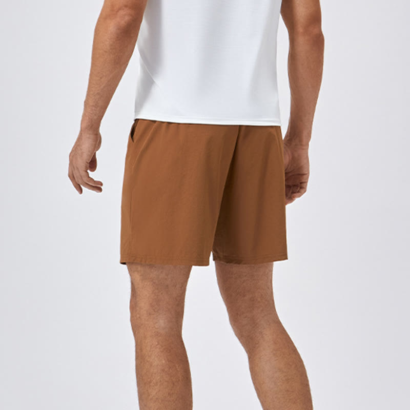Pantalones cortos deportivos de secado rápido de nailon holgados e informales para hombre de Buddha Stones con bolsillos - image 5