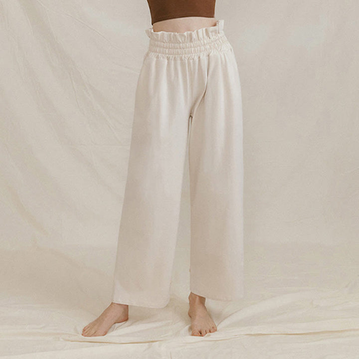 Pantalones holgados de licra con hebillas informales y bolsillos para mujer con Buddha Stones - image 17