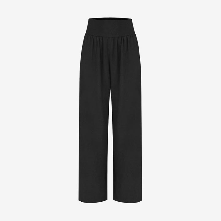 Pantalones Leica de cintura alta para mujer, informales, holgados, con bolsillos y dobladillo anudado, con Buddha Stones - image 11