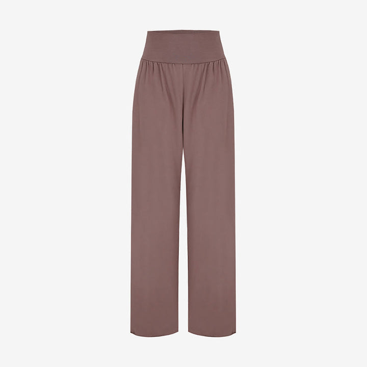 Pantalones Leica de cintura alta para mujer, informales, holgados, con bolsillos y dobladillo anudado, con Buddha Stones - image 35