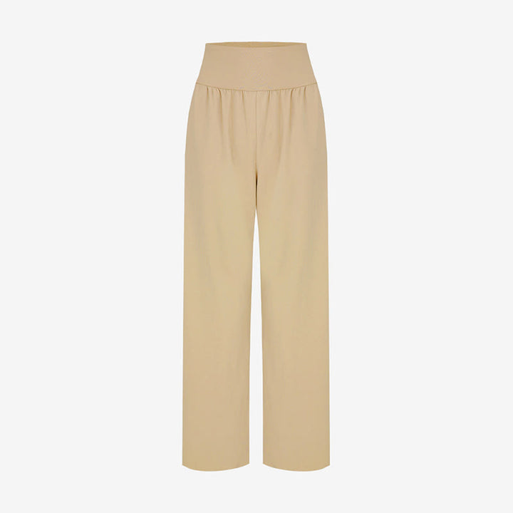 Pantalones Leica de cintura alta para mujer, informales, holgados, con bolsillos y dobladillo anudado, con Buddha Stones - image 25