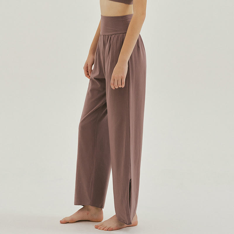 Pantalones Leica de cintura alta para mujer, informales, holgados, con bolsillos y dobladillo anudado, con Buddha Stones - image 32