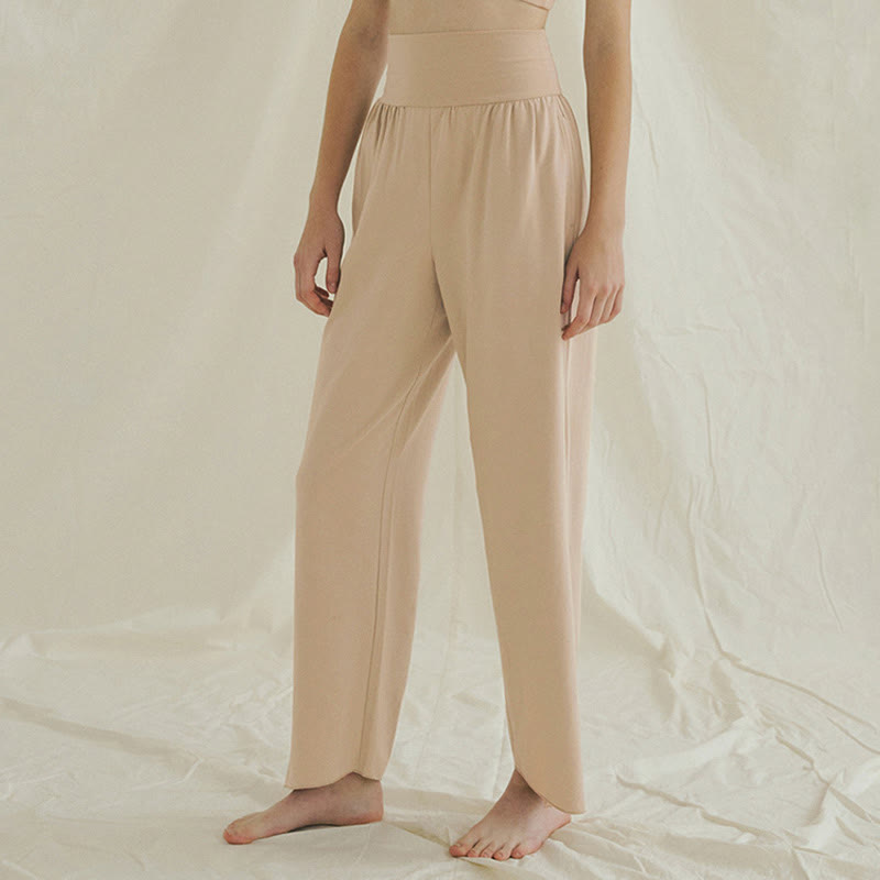 Pantalones Leica de cintura alta para mujer, informales, holgados, con bolsillos y dobladillo anudado, con Buddha Stones - image 18