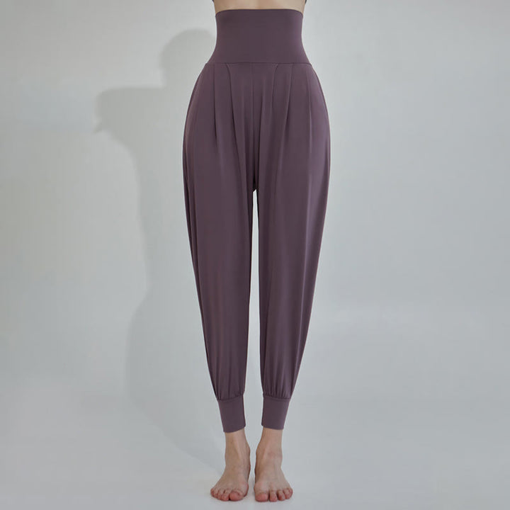 Pantalones Leica de talle alto, informales, de secado rápido y con bolsillos para mujer de Buddha Stones - Púrpura - US4，UK/AU8，EU36 (L) - image 15