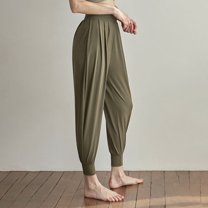 Pantalones Leica de talle alto, informales, de secado rápido y con bolsillos para mujer de Buddha Stones - Aceituna - US4，UK/AU8，EU36 (L) - image 1