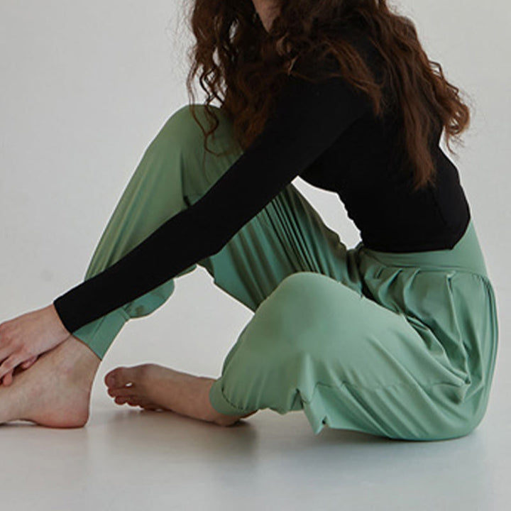 Pantalones Leica de talle alto, informales, de secado rápido y con bolsillos para mujer de Buddha Stones - image 36