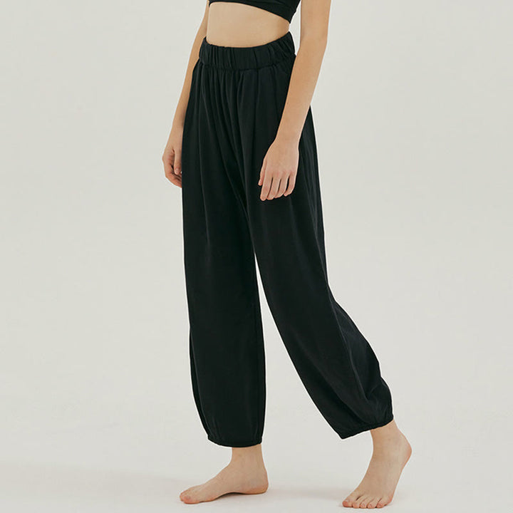 Pantalones harén Leica holgados, informales, transpirables y con bolsillos para mujer de Buddha Stones - image 11