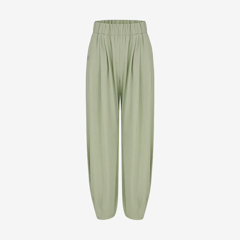 Pantalones harén Leica holgados, informales, transpirables y con bolsillos para mujer de Buddha Stones - image 17