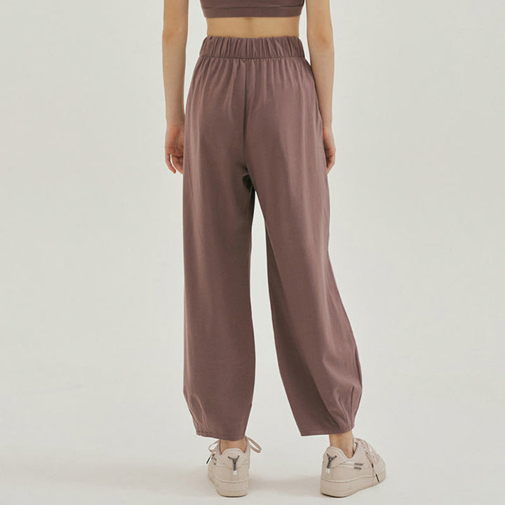 Pantalones harén Leica holgados, informales, transpirables y con bolsillos para mujer de Buddha Stones - image 23