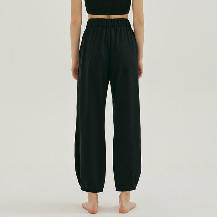 Pantalones harén Leica holgados, informales, transpirables y con bolsillos para mujer de Buddha Stones - image 9