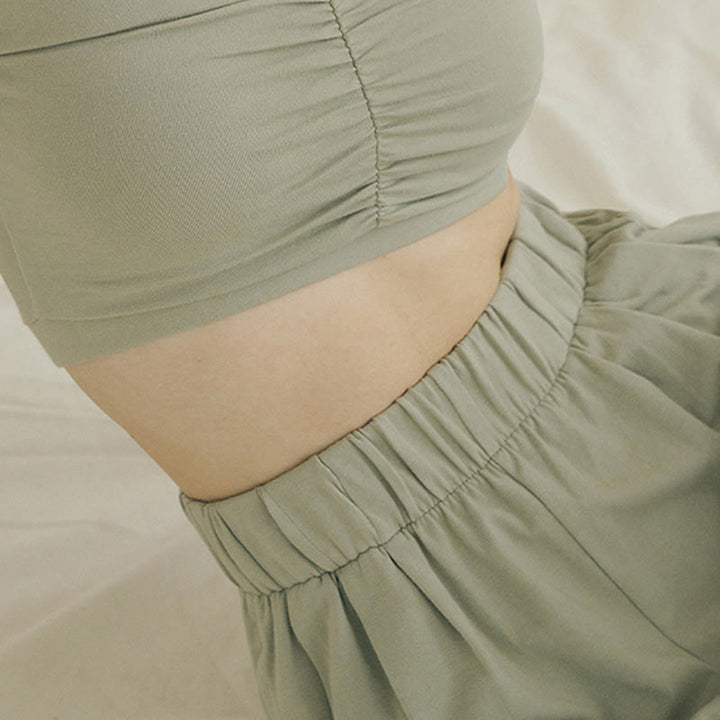 Pantalones harén Leica holgados, informales, transpirables y con bolsillos para mujer de Buddha Stones - image 18