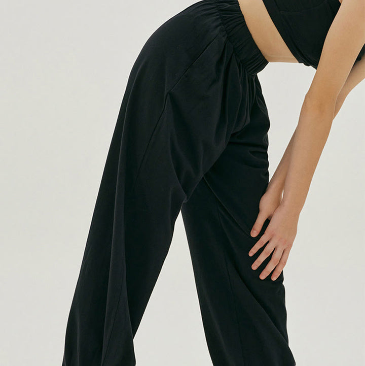 Pantalones harén Leica holgados, informales, transpirables y con bolsillos para mujer de Buddha Stones - image 10