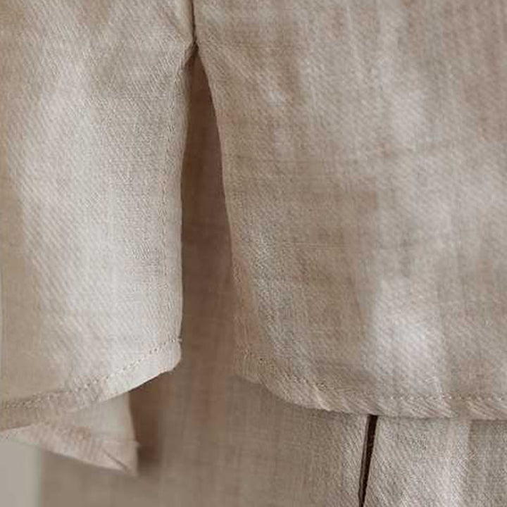 Conjunto de 2 piezas de camisa y pantalones con bordado de flores de algodón y piedras de Buddha Stones para meditación, tai chi y zen para mujer - image 26