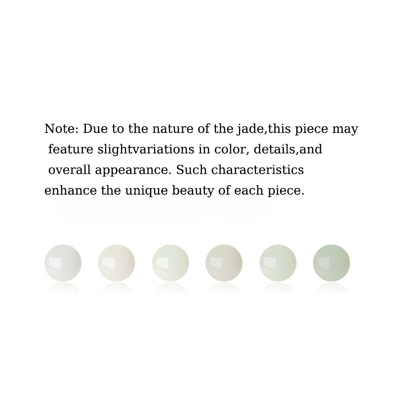 Collar con colgante de luna creciente de conejo de jade blanco hetiano de plata de ley 925 con Buddha Stones - image 14